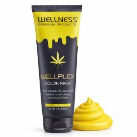 Wellplex Chemical Free Vivid Color Masks (Color: Yellow)